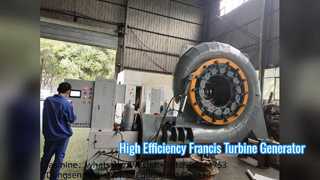Generatore a turbina Francis ad alta efficienza da 300KW a 20MW