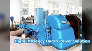 Efficiente generatore a turbina Turgo per l'energia idroelettrica