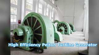 Generatore a turbina Pelton ad alta prevalenza per un'energia idroelettrica efficiente