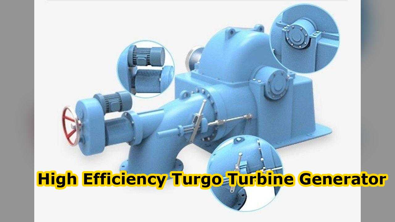 Generatore a turbina a 3 fasi progettato per un flusso di progettazione da 0,744 M3 a 1,176 M3 e un'efficienza fino all'87% Soluzione energetica